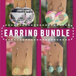 Earring Bundle, Handmade Earrings, Jewelry, Boutique Earrings